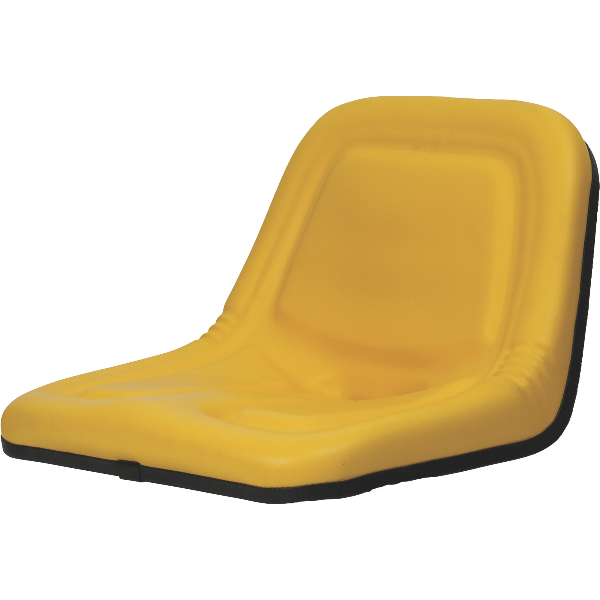 Black Talon Deluxe High-Back Steel Tractor Seat, Yellow, Model# 135
